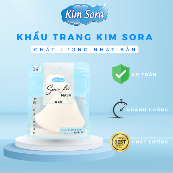 Khẩu trang 3D - Khẩu Trang Y Tế Kim Sora - Công Ty TNHH Kim Sora